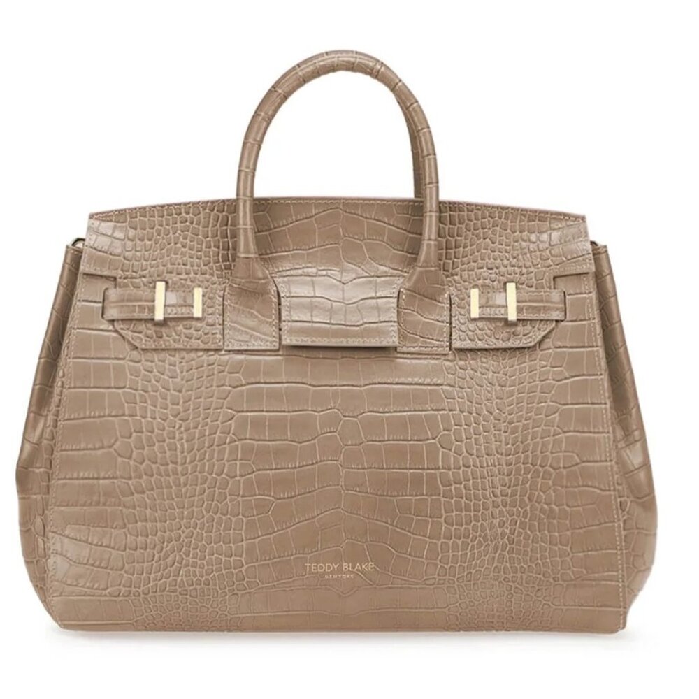 ISO Teddy Blake Gigi CROCO Gold 11" in LIGHT BEIGE